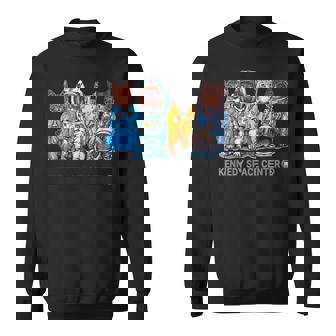 Nasa宇宙飛行士宇宙-猫の飛行服は両側で涼しい スウェットシャツ - Kawaiitshirt