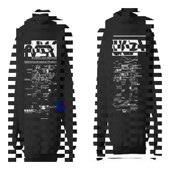 Nasa宇宙飛行士服の概略図 スウェットシャツ - Kawaiitshirt