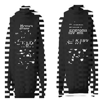 Nerdyintage ボルツマンのエントロピーフォーミュラ物理教師 スウェットシャツ - Kawaiitshirt