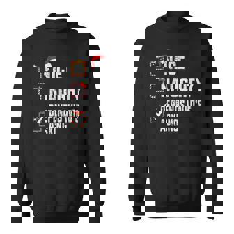 Nice Naughty Depends Who's Asking クリスマスリスト サンタ クリスマス スウェットシャツ - Kawaiitshirt