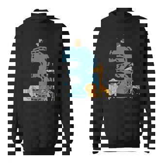 Niños 3 Cumpleaños Niño Niña Zoo Elefante Jirafa 3 Años Camisa de entrenamiento - Regaloses