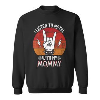 Niños Escucho Heavy Metal Con Mi Mamá Niños Heavy Metal Camisa de entrenamiento - Regaloses