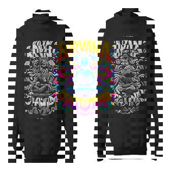 Nirvanatate Of Mind 瞑想 面白いグラフィックtシャツ スウェットシャツ - Kawaiitshirt