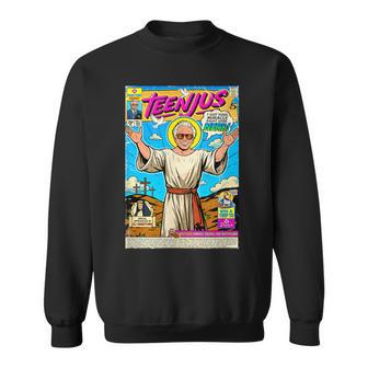 Njus Jesus Meme Christ Faith Second Coming Sweatshirt - Thegiftio UK