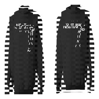 No Golf Today Golfing Stick Man Sweatshirt - Thegiftio