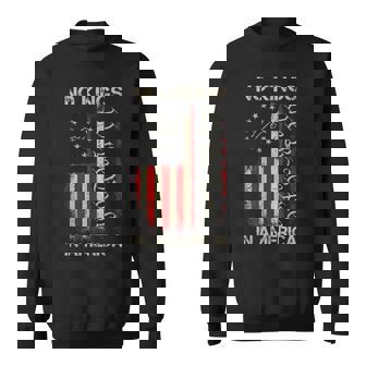 No Kings In America Since 1776 American Flag Usa 4Th Of July Sweatshirt | Mazezy