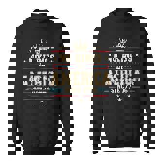 No Kings In America Since 1776 Distressed Usa Flag Vintage Sweatshirt | Mazezy
