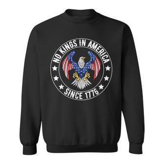 No Kings In America Since 1776 We The People Usa Flag Sweatshirt - Thegiftio UK