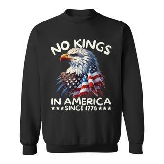 No Kings In America Since 1776 We The People Usa Flag Sweatshirt - Thegiftio UK