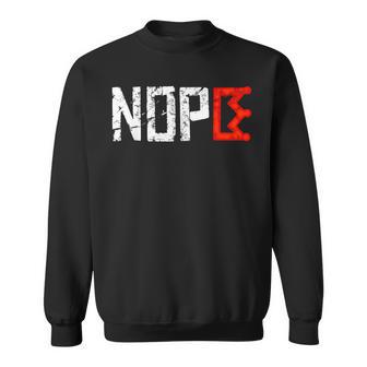 No Kings Nope Protest Sign Horizontal Sweatshirt - Thegiftio UK