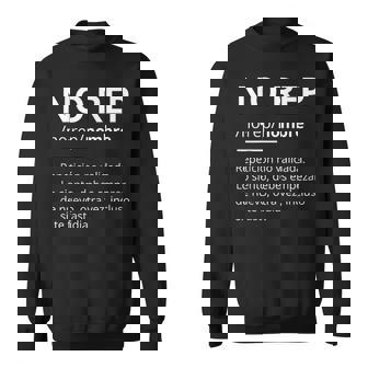 No Rep Definición Entrenamiento Fitness Gimnasio Regalo Camisa de entrenamiento - Regaloses