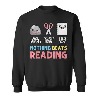 Nothing Beats Reading Rock Paper Scissors Sweatshirt - Thegiftio UK