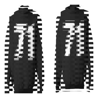 Number 71Eventy One Year Old Ageports Team Jersey 71 Sweatshirt - Seseable