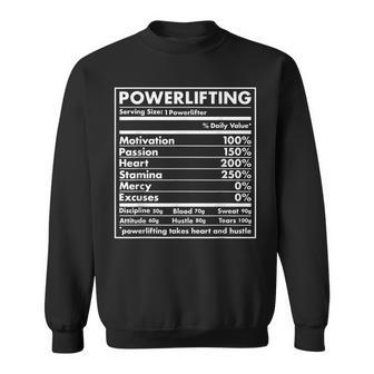 Nutrition Sportive Powerlifting Sweater e - Cadeauxyz