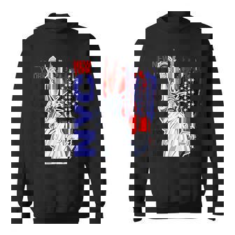 Nyc ニューヨーク市自由の女神 アメリカ国旗 スウェットシャツ - Kawaiitshirt