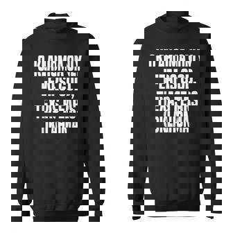 Oklahoma Only Fears God Texas Fears Oklahoma Sweatshirt - Monsterry