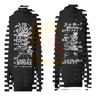 Old Rows Smokin' Meats And Clapping Cheeks Bbq Sweatshirt - Thegiftio