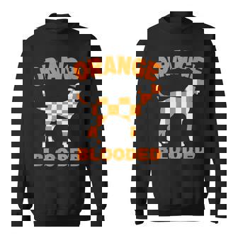 Orange Blooded Tennessee Hound Dog Native Home Tn Pride Sweatshirt - Monsterry