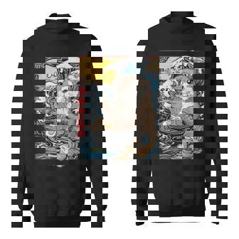 Otter Ramen Kawaii Manga Anime Noodles Y2k Japanese Sweatshirt - Thegiftio UK