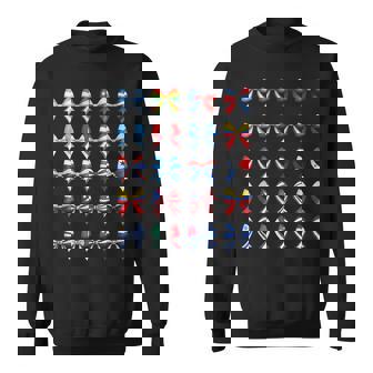 Hispanic Heritage Month Countries Flags Maestra Coquette Bow Sweatshirt | Mazezy