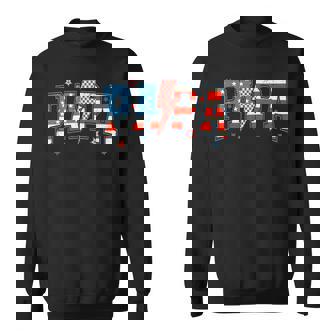 Papa 4Th Of July American Patriotic Dad Grandpa Men Sweatshirt - Thegiftio UK
