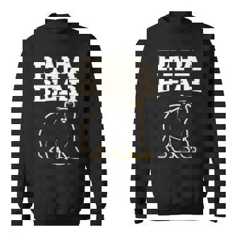 Papa Bear Cool Father Matching Family Dads Papa Sweatshirt - Thegiftio