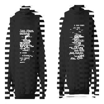 Papa Sapeur Pompier Et Motard Humour Citation Sweater e - Cadeauxyz