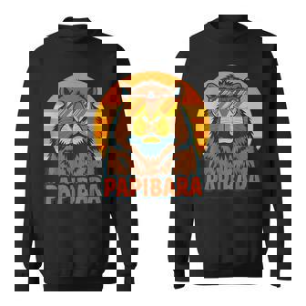 Papibara Werdender Papa Dad Sweatshirt - Seseable