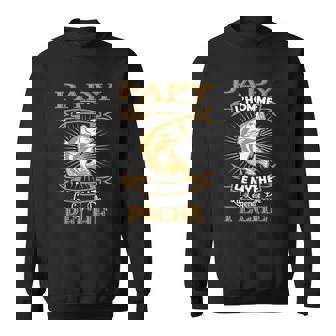 Papy La Légende De Pêche Sweater e - Cadeauxyz