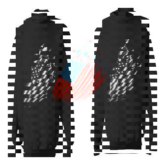Patriotic Fighter Jet Airplane Usa Flag 4Th Of July Sweatshirt | Mazezy