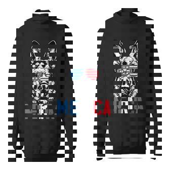 Patriotic German Shepherd Dog Merica 4Th Of July Sweatshirt | Mazezy