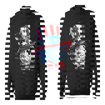 Patriotic Golf Ball For 4Th Of July Usa Flag Sweatshirt - Thegiftio