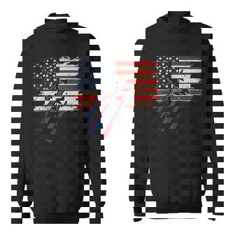 Patriotic Red White Blue Flag Fighter Jets 4Th Of July Usa Sweatshirt - Thegiftio