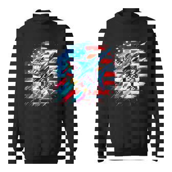 Patriotic Usa Jets American Flag America 4Th Of July Sweatshirt - Monsterry