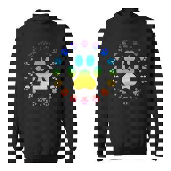 Pattes De Chien Arc-En-Ciel Pour Les Amoureux Des Chiens Et Sweater e - Cadeauxyz
