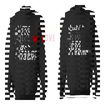 Peace Love Bass トロンボーン楽器 バス トロンボーン奏者 スウェットシャツ - Kawaiitshirt