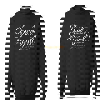 Peace Be With You All Pope Leo Xiv Quote Sweatshirt - Thegiftio UK