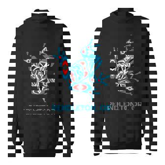Pendleton オレゴンレッドブルフロッグ Pnw アート ネイティブアメリカン スウェットシャツ - Kawaiitshirt