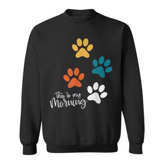 Pet Lover 肉球 犬 子犬 猫 プリント 肉球 ペット好き スウェットシャツ - Kawaiitshirt
