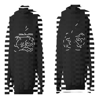 Petits Héros Minimaliste Rétro De Manette De Jeu Sweater e - Cadeauxyz