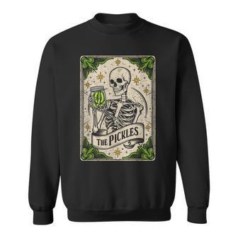 The Pickles Tarot Card Skeleton Canning Season Gardener Sweatshirt - Thegiftio UK