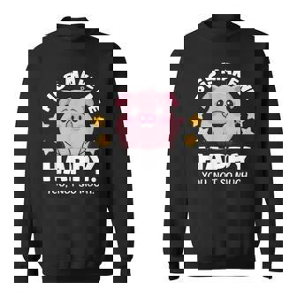 Pigs Make You Happymile かわいい 子豚 恋人 おもしろ豚 スウェットシャツ - Kawaiitshirt