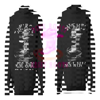 Pink Boots Sassy Roots Western Cowgirl Sweatshirt - Thegiftio UK