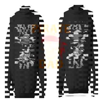 Pirate Dadkull クロスボーン 面白いお父さんギフト 父の日に スウェットシャツ - Kawaiitshirt