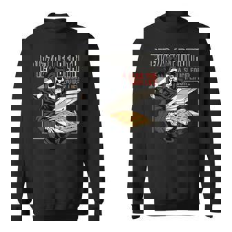 Pizza Of Death Pie Till I Die Grim Reaper Pizza Love スウェットシャツ - Kawaiitshirt