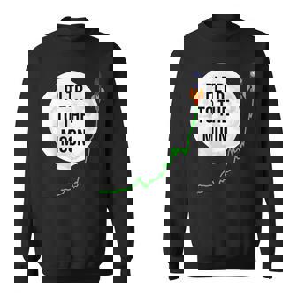 Pltr トゥザムーン株式ティッカー Wsb 面白いミーム スウェットシャツ - Kawaiitshirt