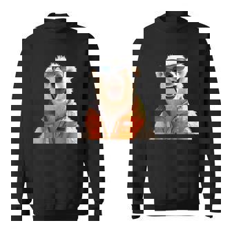 Polar Bear Withunglasses Animal Lovers Sweater e - Cadeauxyz