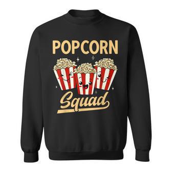Popcorn Squad Movie Night Snack Popcorn Sweatshirt - Thegiftio UK