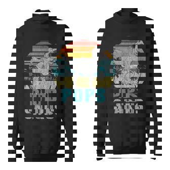 Popssaurus T Rex Dinosaur Pops Saurus Father's Day Sweatshirt - Monsterry