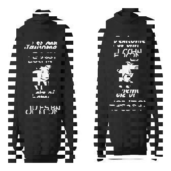 Porc Humour Cochons Chez Moi Tout Est Bon Dans Le Cochon Sweater e - Cadeauxyz
